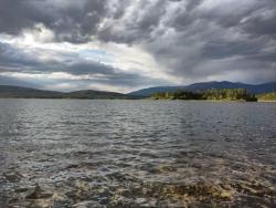 Dillon reservoir, near Frisco, CO. Campsite did have some good views...