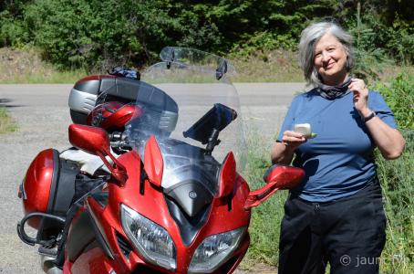 Lots of rigamarole when riding a bike, but you start getting quick after awhile